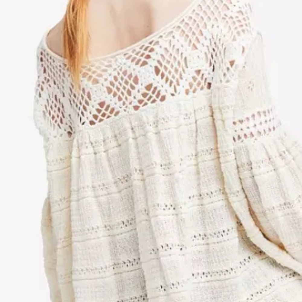COPY - NWT after People Crocheted sweater xs